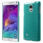 Samsung Galaxy Note 4 Hart Plastik Case mit Wischmuster - blau