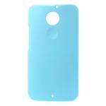 Motorola Moto X (2 Gen) Gummiertes Hart Plastik Case - hellblau
