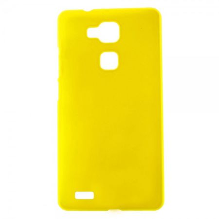 Huawei Ascend Mate7 Gummiertes Plastik Case - gelb