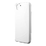 HTC Desire Eye Elastisches Plastik Case S-Shape - weiss