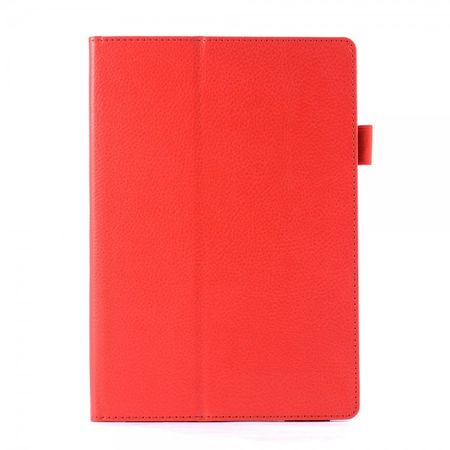 HTC Nexus 9 Leder Flip Case mit Litchimuster - rot