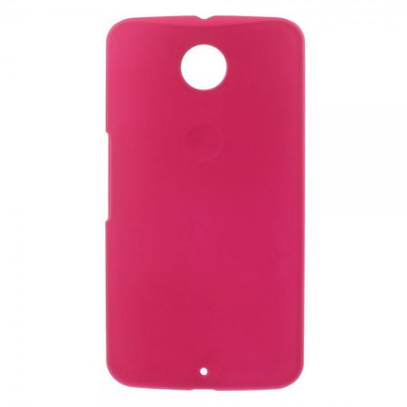 Motorola Nexus 6 Gummiertes Hart Plastik Case - rosa