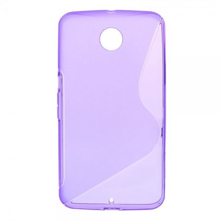 Motorola Nexus 6 Elastisches Plastik Case S-Shape - purpur