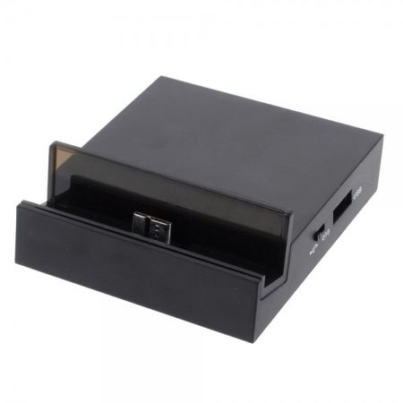 Micro USB 3.0 Dockingstation für Smartphones mit Micro USB 3.0 Eingangsbuchse - schwarz