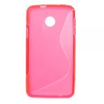 Huawei Ascend Y330 Elastisches Plastik Case S-Curve - rosa