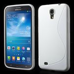 Samsung Galaxy Mega 6.3 Elastisches Plastik Case S-Curve - weiss