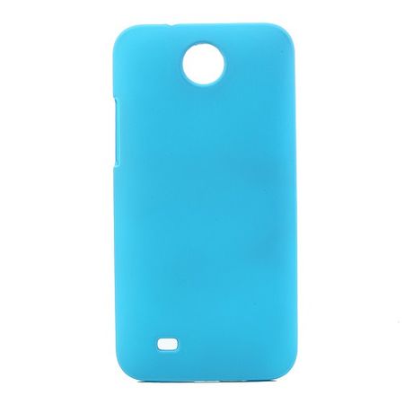 HTC Desire 300 Gummiertes Hart Plastik Case - hellblau