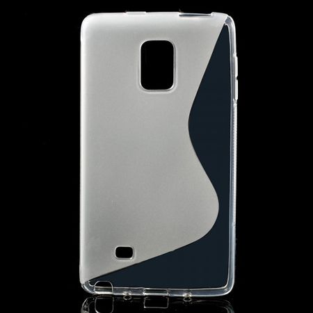 Samsung Galaxy Note Edge Elastisches Plastik Case S-Shape - transparent