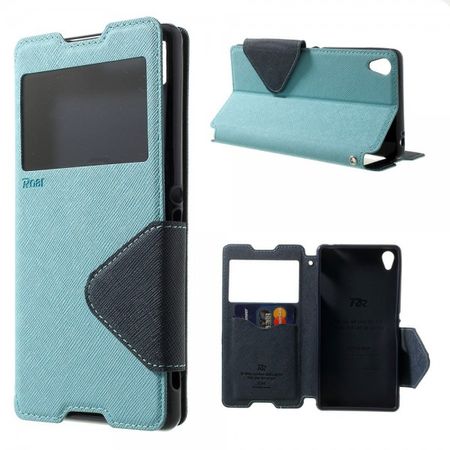 Sony Xperia Z3 ROAR KOREA Modisches Leder Case mit kleiner Öffnung - hellblau