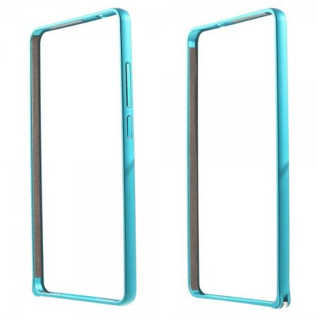 Huawei Ascend Mate7 Stabiler Metall Bumper - blau