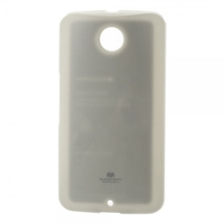 Goospery - Motorola Nexus 6 Handy Hülle - TPU Soft Case - Pearl Jelly Series - weiss