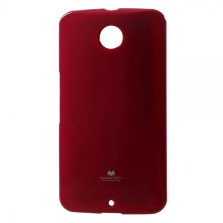 Goospery - Motorola Nexus 6 Handy Hülle - TPU Soft Case - Pearl Jelly Series - rot