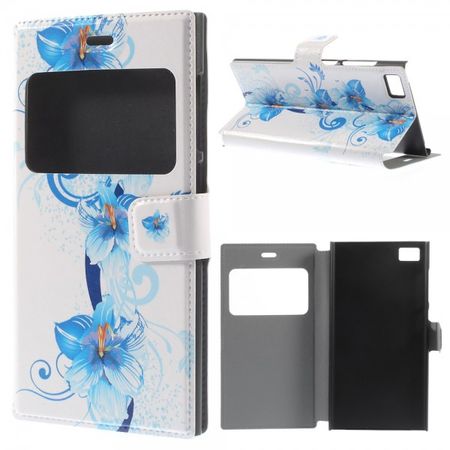 Xiaomi Mi3 Leder Case mit blauen Blumen