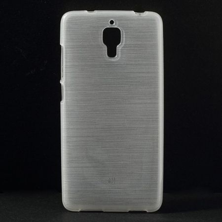Xiaomi Mi4 Elastisches, gebürstetes Plastik Case - weiss