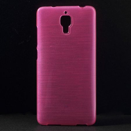 Xiaomi Mi4 Elastisches, gebürstetes Plastik Case - rosa