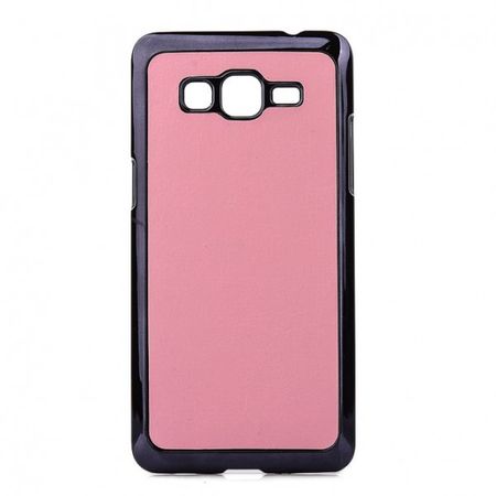 Samsung Galaxy A5 Hart Plastik Case mit lederartiger Oberfläche - pink