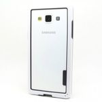 Samsung Galaxy A5 Elastischer Plastik Bumper - weiss