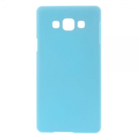 Samsung Galaxy A7 Gummiertes Hart Plastik Case - hellblau
