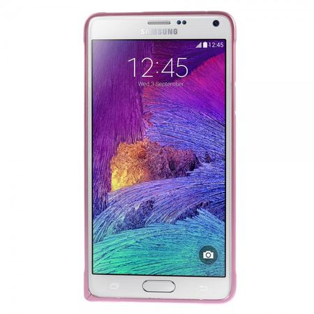 Samsung Galaxy Note 4 LOVE MEI Metall Bumper Curved - pink