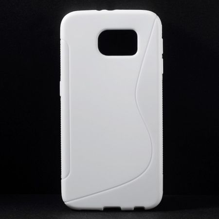 Samsung Galaxy S6 Elastisches Plastik Case S-Shape - weiss