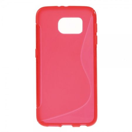 Samsung Galaxy S6 Elastisches Plastik Case S-Shape - rot