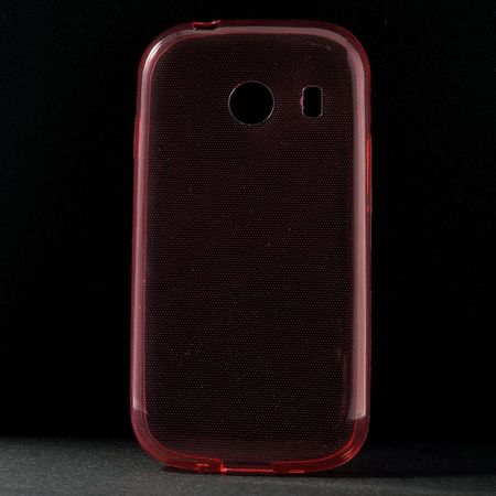 Samsung Galaxy Ace Style Ultradünnes (0,6mm), elastisches Plastik Case - rot