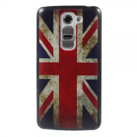 LG G2 Mini Hart Plastik Case mit UK Flagge retro-style