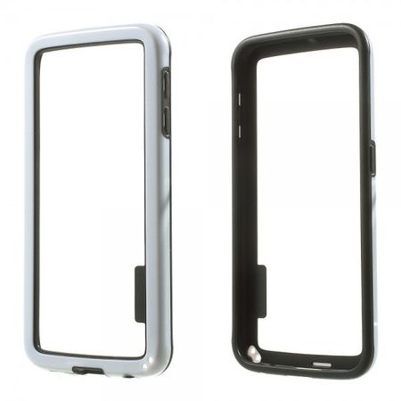 Samsung Galaxy S6 Elastischer Plastik Bumper - weiss