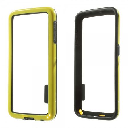 Samsung Galaxy S6 Elastischer Plastik Bumper - gelb