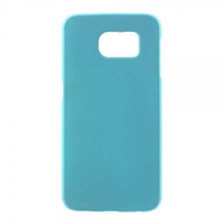 Samsung Galaxy S6 Gummiertes Hart Plastik Case - hellblau