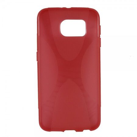 Samsung Galaxy S6 Elastisches Plastik Case X-Shape - rot