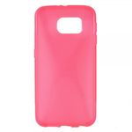 Samsung Galaxy S6 Elastisches Plastik Case X-Shape - rosa