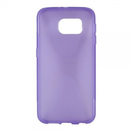 Samsung Galaxy S6 Elastisches Plastik Case X-Shape - purpur