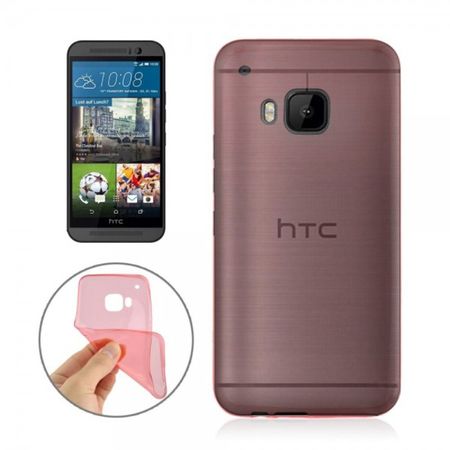 HTC One (M9) Ultradünnes (0.3mm), elastisches Plastik Case - rot