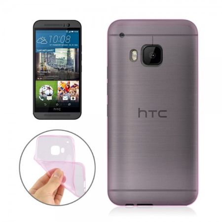 HTC One (M9) Ultradünnes (0.3mm), elastisches Plastik Case - pink