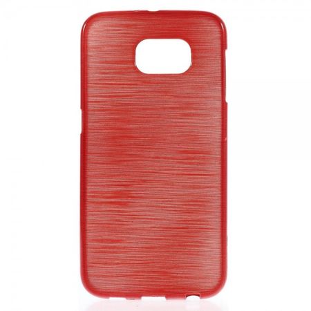 Samsung Galaxy S6 Gebürstetes, elastisches Plastik Case - rot