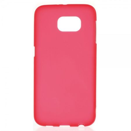 Samsung Galaxy S6 Mattes, elastisches Plastik Case - rot