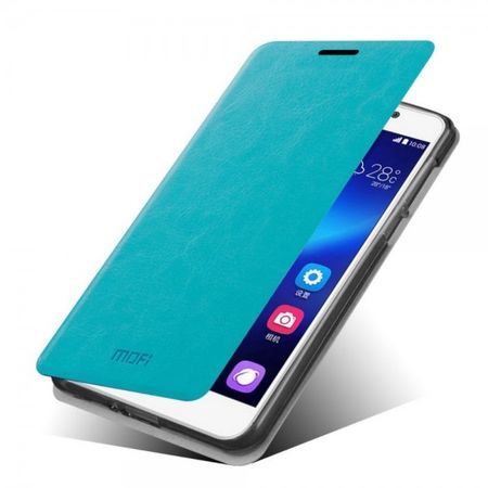 Huawei Honor 6 MOFI Rui Series Ultradünnes Leder Case - blau