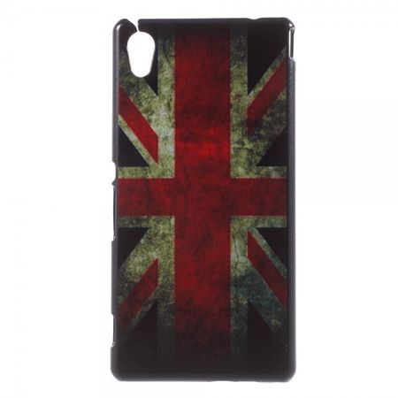 Sony Xperia Z4 Hart Plastik Case mit UK Flagge retro-style