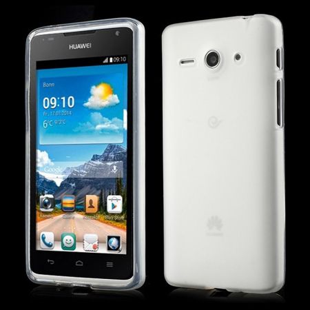 Huawei Ascend Y530 Elastisches, mattes Plastik Case - weiss