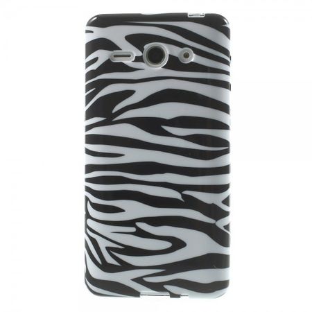 Huawei Ascend Y530 Glänzendes, elastisches Plastik Case mit Zebrastreifen