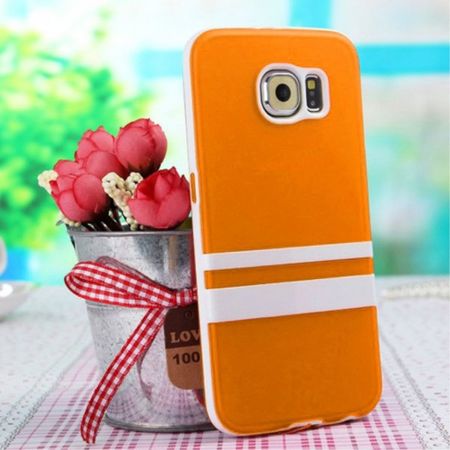 Samsung Galaxy S6 Modisches Plastik Case von Enkay - orange