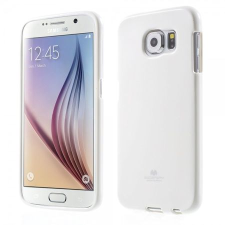 Goospery - Samsung Galaxy S6 Handy Hülle - TPU Soft Case - Pearl Jelly Series - weiss