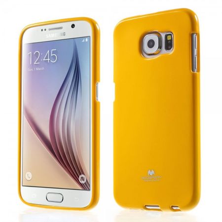 Goospery - Samsung Galaxy S6 Handy Hülle - TPU Soft Case - Pearl Jelly Series - gelb