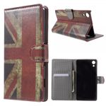 Sony Xperia Z4 Leder Case mit Union Jack Flagge retro-style