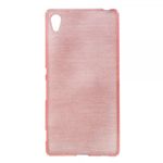 Sony Xperia Z4 Elastisches, glänzendes und leicht gebürstetes Plastik Case - pink