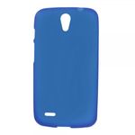 Huawei Ascend G610 Mattes, elastisches Plastik Case - dunkelblau