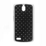 Huawei Ascend G610 Hart Plastik Case mit Glitzersteinen - schwarz