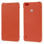 Huawei Honor 6 Leder und Plastik Flip Case - orange