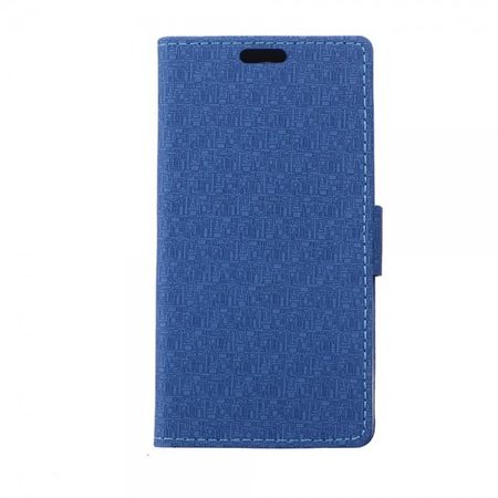 Sony Xperia Z4 Leder Case mit Labyrinth Muster und Standfunktion - hellblau